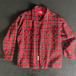 PENDLETON MACDUFF TARTAN WOOL LONG SLEEVE BUTTON DOWN XL